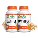 Botanična izbira Oat Fiber prehranski dodatek - Prebavno zdravje za ženske in moške - paket 2