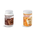 Quest Nutrition Chocolate Milkshake Protein Powder, 22g Beljakovine, 1g Sladkor, Nizki ogljikovi hidrati, Brez glutena, 3 funti, 43 Servisi & soljeni karamelni proteini Powder; 26g Beljakovine; 1g sladkor; Nizki ogljikovi hidrati
