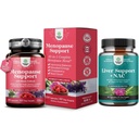 Sveženj skupaj Menopause dodatek z Dong Quai Vitex Chaste Berry & Black Cohosh za naravni Hormone podporo in podporo jetra NAC dodatek z mlekom Oves za čiščenje jeter Detox in popravila