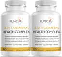 4-in-1 Women’s Hormonal Balance Supplement | Rosehip, Pueraria & Evening Primrose with Soy Isoflavones | Menstrual Cycle, Menopause, Energy Level & Healthy Skin Support 120 Vegan Capsules