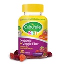 Culturelle Daily Probiotic za otroke + Veggie Fiber Gummies (Age 3+) 30 Count Berry Flavor - Probiotiki za prebavno zdravje in imuno podporo Plus Vitamin C Otroci Boost