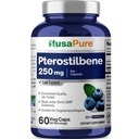 NusaPure Pterostilbene 250 mg na Veggie Caps, 60 število (ne-GMO, Vegan)