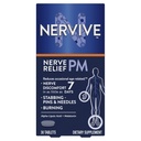 Nervive Nerve Relief PM, občasno živčna nelagodje II, pomoč v spanju, začne delovati v 7 dneh, zabadanje, gorenje, alfa lipoična kislina, melatonin, B vitamini, kurkuma, ingver, živčne dopolnilo, 30 ā