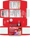 Tylenol Otroška bolečina + vročina Žvečljive tablete Grozdna aroma - 24 ct, pakiranje po 4