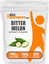 BulkSupplements.com Bitter Melon Extract Powder - Bitter Melon dodatek, Bitter Gourd Extract - Zeliščni dodatek, Gluten Free, 750mg na Serving, 250g (8.8 oz) (Pack of 1)