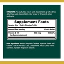 Bounty vitamin B12 narave, podpira energetsko presnovo in zdravje živčnega sistema, 500mcg, 100 hitro raztopi tablete (paket z 2)