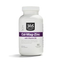 365 po celotnem trgu živil, Cal-Mag-Zinc z vitaminom D3, vegetarijanec, 90 Štetje
