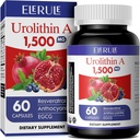Urolitin A dodatek 1000 mg Plus Trans-resveratrol, Anthocianini, Zeleni čaj, Spodbujanje zdravo staranje,Podpora celična in energija za moške in ženske, 60 Kapsule-71