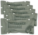 RHINO RESCUE 6" Izraelski Style urgence bandage, kompresija Trauma rane obleko, Medical Sterile Vacuum zapečatena, Combat Tactical First Aid Kit IFAK dobave, 5 Število