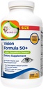 Equate Vision Formula 50+ Lutein, Zeaksantin & Omega-3, 300 Softgels + Ustvari nalepko