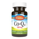 Carlson - Co-Q10, 100 mg, proizvodnja energije in funkcija srca, 60 Softgels