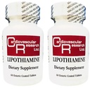 Srčnožilne raziskave Lipotiamin B Dodatek 120 Tablete - Vitamin B1 Zdaj z alfa lipoična kislina - 2 X 60 Število