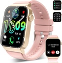 Smart Watch za moške (Odgovor / Make Calls), 1.85" HD Smartwatch, Fitness Watch z 112 Športni načini, Smart Rate Sleep Monitor / Števec, IP68 Vodoodporni Fitness Tracker za Android, Deep Pink
