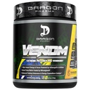 DRAGON PHARMA Venom Ekstremna moč pred treningom, Laser Sharp Focus + Energija, intenzivna zmogljivost, Dokazane sestavine za izboljšano vazodilatacijo in vzdržljivost (40 strežbe, pasijonsko sadje)