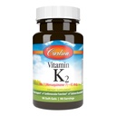 Carlson - vitamin K2 MK-7 (menakinon), 45 μg, podpora za kosti, biorazpoložljivost kalcija, K2 Vitamin, vitamin K-2, 90 Softgels