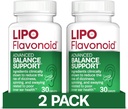 Lipo-flavonoid Balance Podpora za vrtoglavico in vrtoglavico Relief - Klinično preizkušeno Formula z Ginkgo Biloba & Vitamin D & B Complex - Notranje uho zdravje in ravnotežje Podpora - 30-Count - 2-Pack