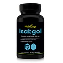 Isabgol Psylium Husk 500mg dodatek, odličen vir topnih Fiber, 90 Veg kapsule
