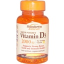 Sončni zahod, vitamin D- 2000 Iu Softgels, 150 ct