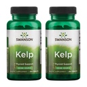 Swanson Kelp - naravni jodski vir, ki podpira zdravje ščitnice - Mineral Supplement w/Jodine Source Standardizirano 0,4% - (250 tablet, 225mcg vsak) (2 paket)