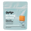Chewsy tako dolgo stres, mirne sadne žveči, ostati miren in osredotočen. w/L-teanin, aminokislina, GABA, glicin, tirozin, tavrin in magnezij. Ne-GMO in Gluten-free. Tropski sadni žveči, 6-dnevno dobavo