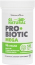NaturesPlus GI Natural Probiotic Mega - 30 kapsul, pakiranje po 2 - Prebavno in imuno zdravje - Gluten Free - 60 skupaj serving
