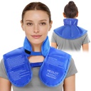 LotFancy Ice Pack za vratna ramena, Reavable Cold Neck Ovit za lajšanje bolečine, Fleksibilne Gel Pack z nastavljivimi pasovi, Cold Compress Therapy za poškodbe, otekanje, sevi, Sprains