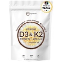 Mikro sestavine Vitamin D3 10.000 i.e. + K2 MK-7 200 mcg, 300 Mehkužci z Deviškim kokosovim oljem 