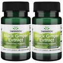 Swanson Black Ginger Extract - spodbuja zdravo krvne cirkulacije in telesne Vigor - Lahko pomaga zdravje srca, mišice tkiva, in duševno dobro počutje - (30 Veggie kapsule, 100mg vsak) (2 paket)