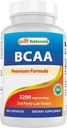 Best Naturals BCAA Branch Chain Amino Acid, 3200mg na Serving, 400 Kapsule - farmacevtska stopnja - 100% Pure Instantized Formula 