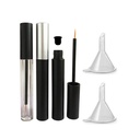 3 kosi 5ml Prazne Eyeliner cevi za ponovno polnjenje trepalnice tekoča steklenica Plastic Eyeliner Viale Tube z Brush trepalnice rastnega olja maskara cevi za kozmetiko Na voljo 2 Mini Palstic Funnels