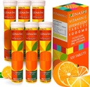 Vitamin c Šumeče tablete Vitamin C z cinkom 1000mg Tablete za raztapljanje Vitamin C Tabela Vitamin C Efervescente para Adulto Cink in vitamin C 6 Pakiranje