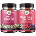 Paket napredne podpore PMS dodatek za ženske in popolno zeliščno Menopause dodatek za ženske - Več koristi Menopause Relief Hormone Balance