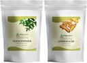 Neem Leaf Powder in Ambehaldi Turmeric Powder 16 Oz Pakiranje 2 Combo
