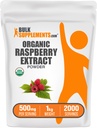 BulkSupplements.com Organic Raspberry Extract Powder - iz malina sadja, antioksidant vir, zeliščni dodatek - Gluten Free, 1kg (2,2 lbs) (Pack of 1)