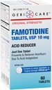GeriCare Redna moč Famotidin 10 mg tablete, reducent kisline, Relief za zgago, Refluks kisline in kisle prebavne motnje, 60 število (paket 1)