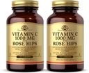 Solgar Vitamin C 1000 mg z Rose HIPS - 100 tablet, pakiranje po 2 - antioksidant in imunske podpore - Non-GMO, Vegan, Gluten Free, Dairy Free, Kosher - 200 skupaj