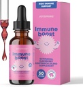 VeseljePomlajevanje Imunske kapljice - Otroška Immuniteta dodatek (1 fl oz, 30 Serving) z organsko Elderberry Liquid, Echinacea, Oregon Grape Root & Orange Peel za starost 2-16+ Leta in odrasli