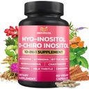 Dodatek za inozitol BMVINVOL - Myo-Inositol in D-Chiro Inositol Ideal 40:1 Razmerje - Plus Berberin, Cimet, Ashwagandha + 5 Več - 60 kapsul