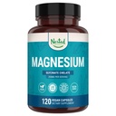 Nested Naturals Magnezij Glicinat Chelat - 200mg kelirani magnezij dodatek za mišične krče, sprostitev, & podpora za spanje - 100% Albion TRACCS puferirani magnezijev glicinat - 120 Veganske kapsule