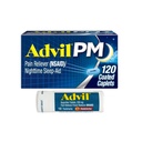 Advil PM bolečina Reliever in nočno spanje Aid, Ibuprofen za lajšanje bolečine in difenhidramin Citrat za pomoč v spanju - 120 Obloženi Caplets in bolečine Reliever in Releaver vročina, 10 Count Tablets