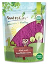 Hrana za živo ekološko sok črni ribez v prahu, 8 Ounces – ne-GMO, Raw, Kosher, Vegan Superfood, razsutem stanju, bogata z antioksidanti, Odlično za sokove, pijače in napitki, Vsebuje maltodekstrin