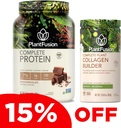 RastlineFusion Popoln veganski protein v prahu in kolagen bundele - Keto, brez glutena, brez soje, brez mleka, brez sladkorja, brez GMO