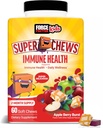 FORCE FACTOR Otroci Imunsko zdravje Super žveči, otroci Imunska podpora dodatek z vitaminom D za otroke, Elderberry, Vitamin C, & cink, 2-mesečna dobava, Non-GMO, Apple Berry Flavor, 60 Soft Chews
