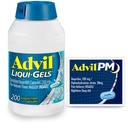 Advil Liqui-Gels Bolečina Reliever in znižanje telesne temperature, Bolečina Medicina za odrasle z Ibuprofen 200 mg za glavobol, Backache, Menstrualne bolečine in lajšanje bolečine v sklepih - 200 kapsul, Advil PM Ibuprofen - 2 Ct