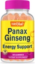 Panax Ginseng Gummies - 96mg Panax Ginseng Root Extract per Serving - Non-GMO, naravne arome, Vegan, Gluten-free, Nut-free - 60 Count