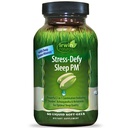 Irwin Naturals Stress-Deffy Sleep PM - 50 Liquid Soft-Gels - Močna 2-v-1 Kombinacija z Ashwagandha & Melatonin - 25 Servingov