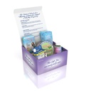 Tri lizike Preggie Darilno polje - Naravne, Nosečnost Navzea Relief Essentials z anti-Sickness Lozenges, Hydration Packets, Ginger kapsule, in anti-Nausea Bands za jutranje bolezni
