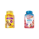 L’il Critters Fiber Daily Gummy dodatek za otroke, za digestivno podporo & Vitafusion Fiber dobro sladkor brez vlaknin dodatek, Breskev, jagode in BlackBerry arome dodatki, 90 Count