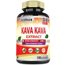 Kava Kava Dopolnilo Extract kapsule, 4 Mesece Oskrba z Ginkgo, Ashwagandha, Valerian- Relaxation Podpora- 120 Veganske kapsule