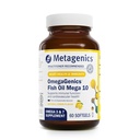 Metagenike OmegaGenics Mega 10 Omega dodatek- z Omega-7, 330 mg EPA & 170 mg DHA za zdravje srca*- Trajno pridobljena & Brez ribjega pookusa - Non-GMO & Gluten-free - 60 Softgels